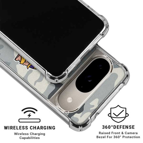 NFL Minnesota Vikings Camo Google Pixel 10 Clear Case